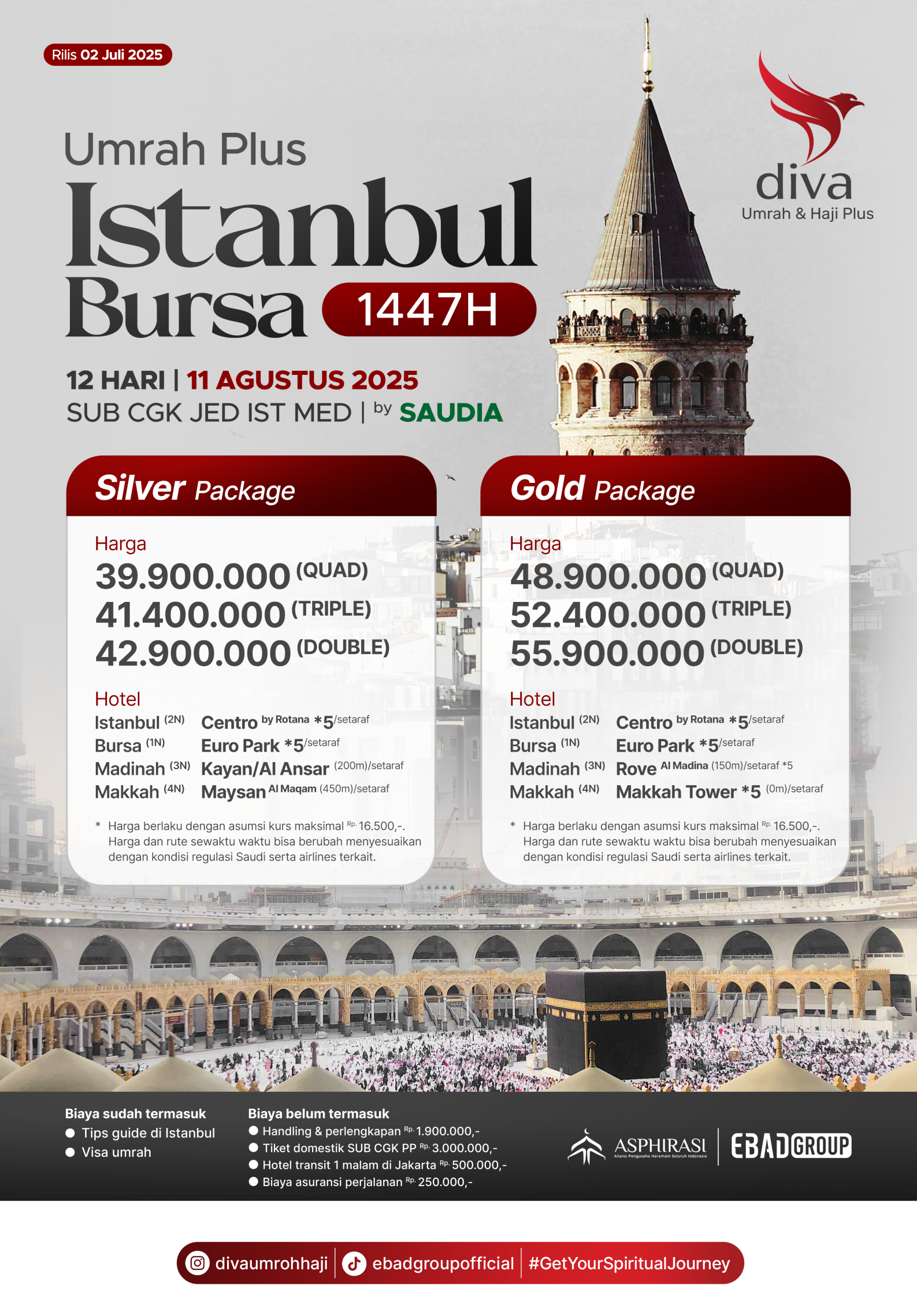 brosur umrah plus instabul 2025 & 1447H kososngan